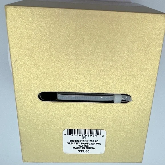 Charter Club Crystal Flower Bracelet Watch in Gold-Tone NWT - Picture 3 of 3